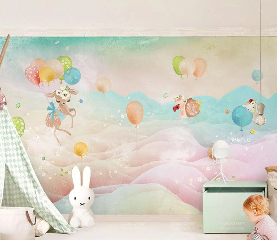 3D Colorful Balloons 2135 Wall Murals Wallpaper AJ Wallpaper 2 