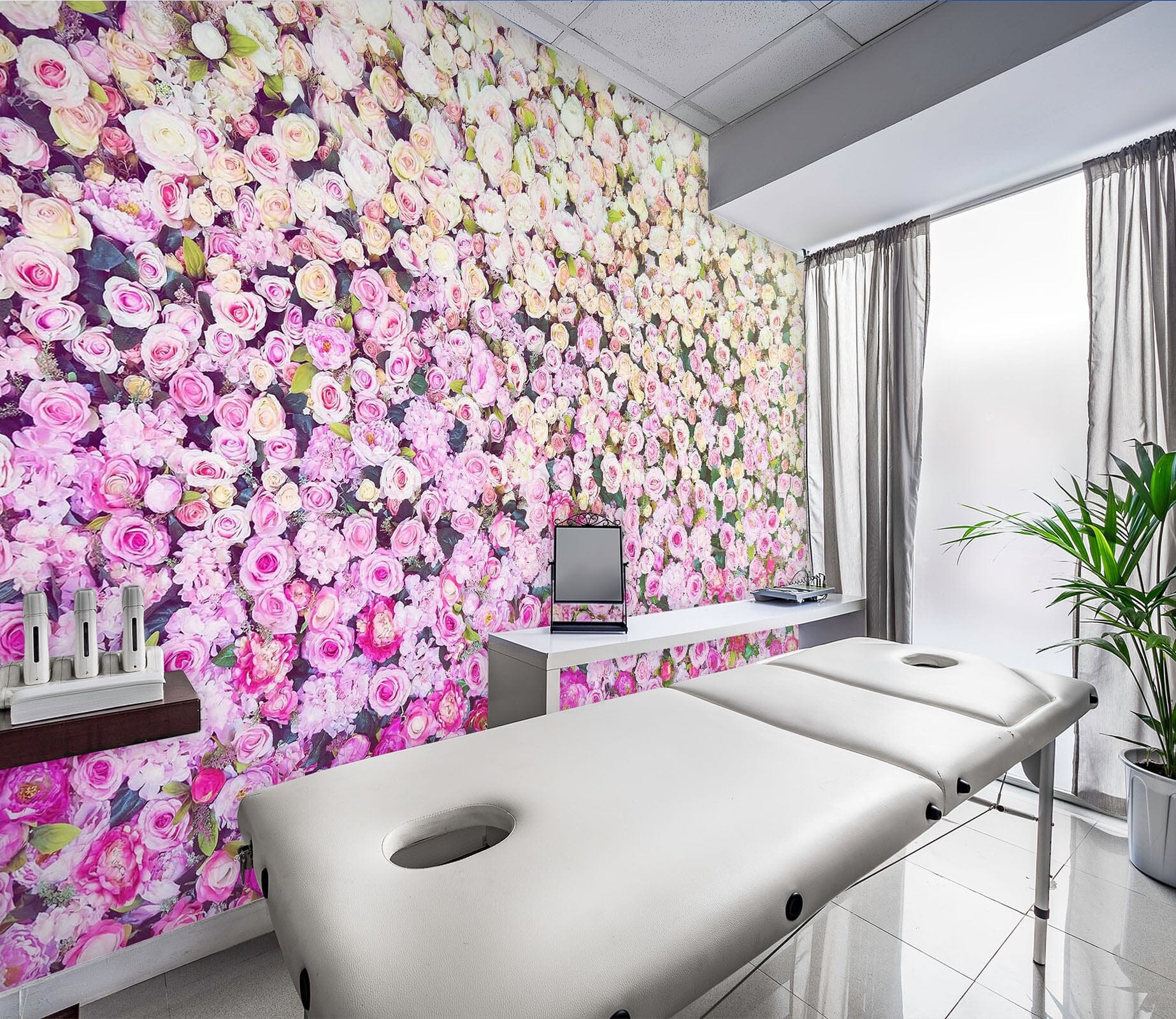 3D Pink Garden 379 Wall Murals Wallpaper AJ Wallpaper 2 
