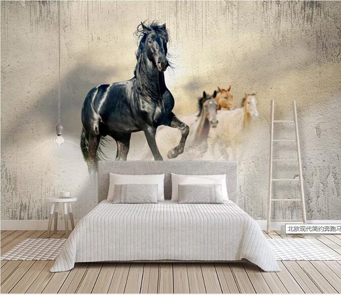 3D Dark Horse 2256 Wall Murals