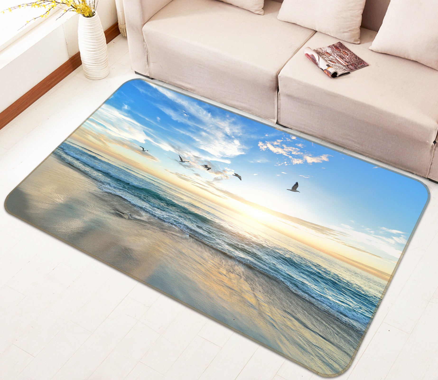 3D Seaside 36106 Non Slip Rug Mat