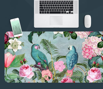 3D Blue Parrot 5228 Andrea Haase Desk Mat