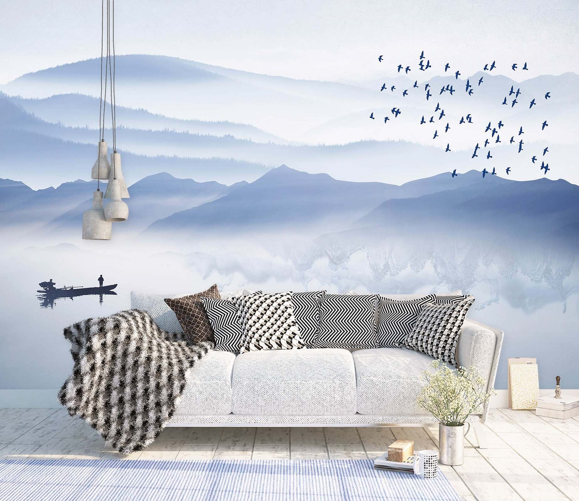 3D Landscape Lake 1454 Wall Murals Wallpaper AJ Wallpaper 2 