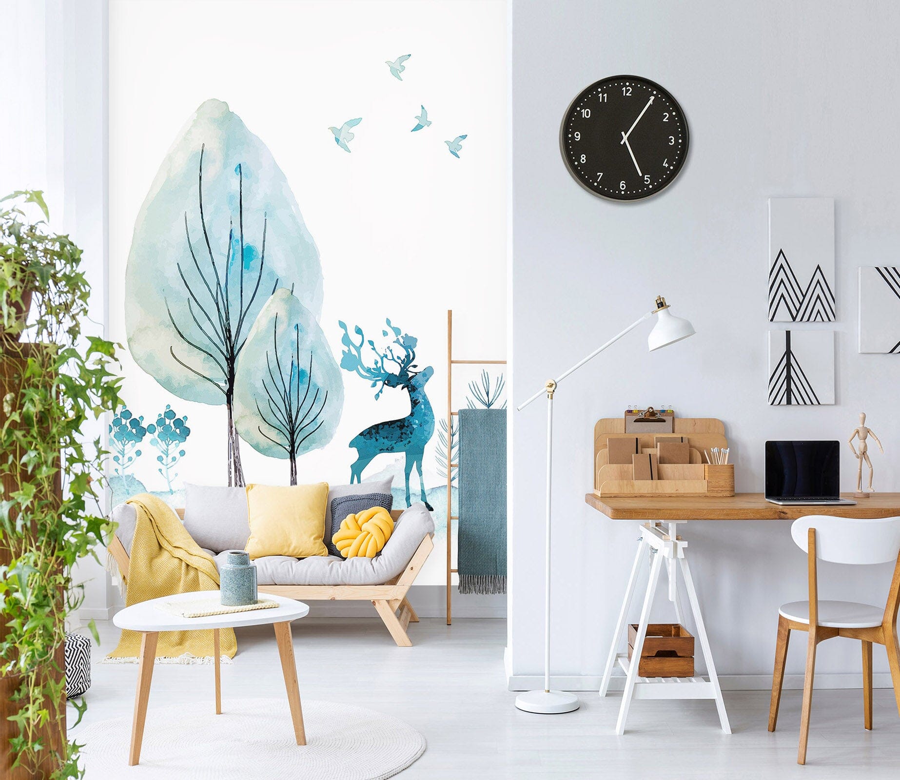 3D Forest Fawn 047 Wall Murals Wallpaper AJ Wallpaper 2 