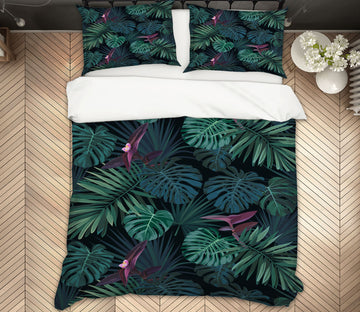 3D Leaves 60128 Bed Pillowcases Quilt