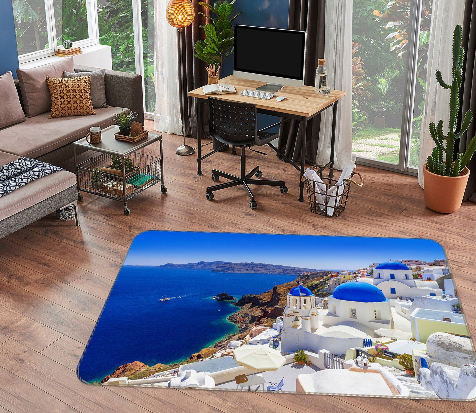 3D Houses 34150 Non Slip Rug Mat