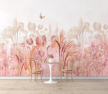 3D Pink Flowers 2581 Wall Murals