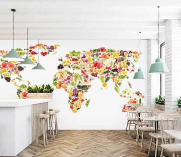 3D Color Painting 2121 World Map Wall Murals Wallpaper AJ Wallpaper 2 