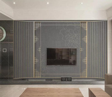 3D Gray Lines WC241 Wall Murals Wallpaper AJ Wallpaper 2 