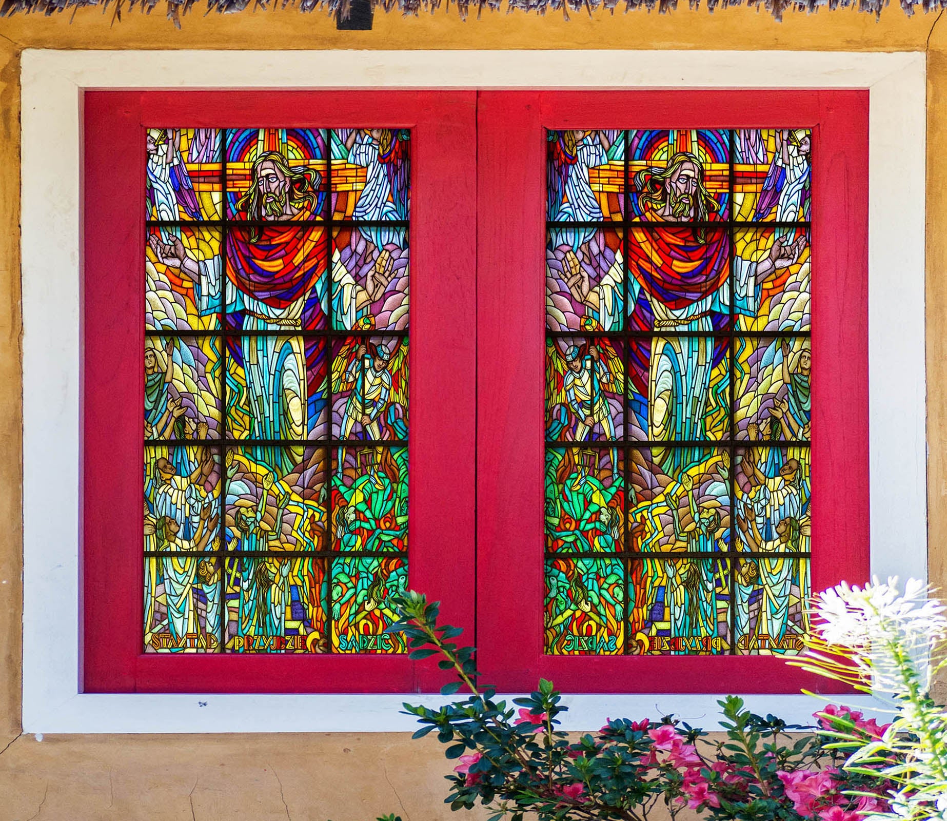 3D Christian Leader 165 Window Film Print Sticker Cling Stained Glass UV Block