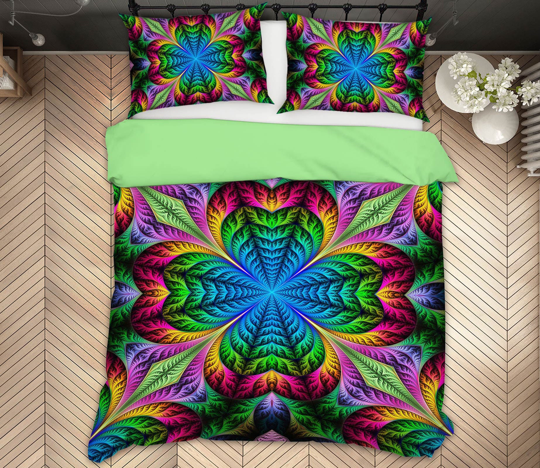 3D Color Texture 14006 Bed Pillowcases Quilt