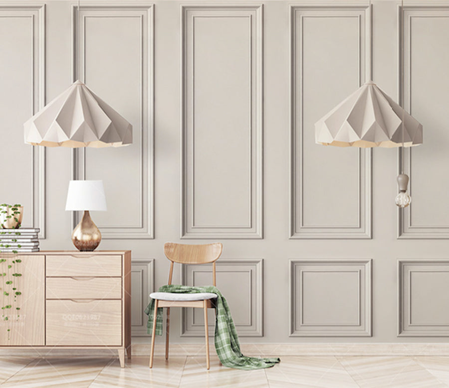 3D White Square WG013 Wall Murals