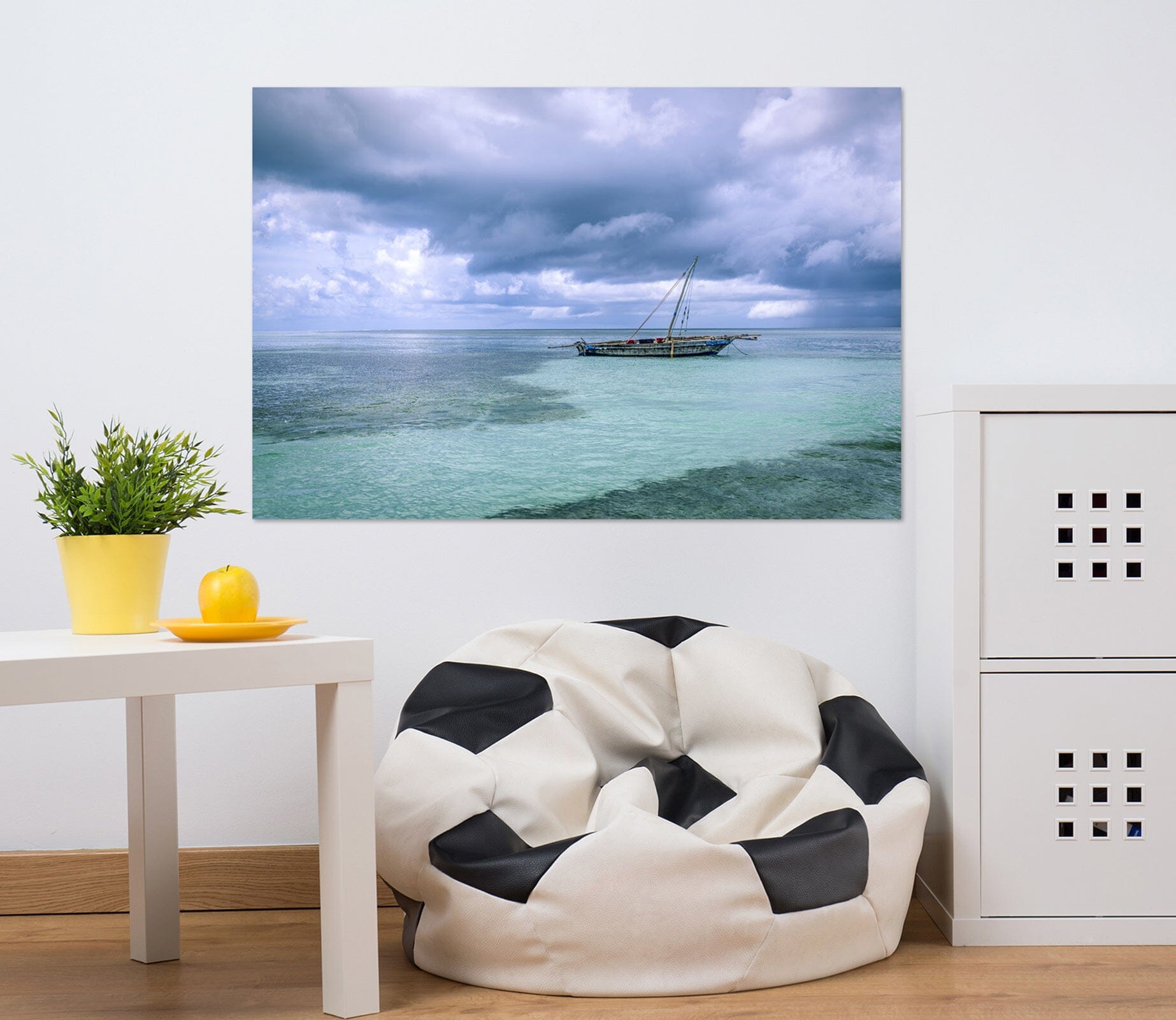 3D Sea Boat 152 Marco Carmassi Wall Sticker Wallpaper AJ Wallpaper 2 