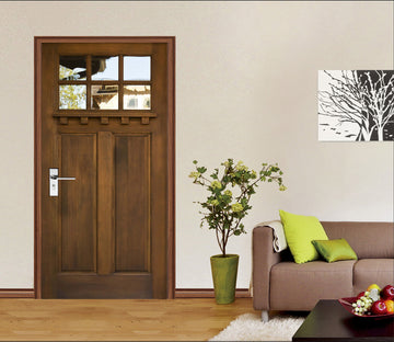 3D Wooden Door 007 Door Mural