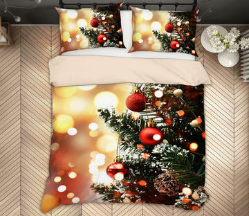 3D Christmas Tree 63173 Bed Pillowcases Quilt