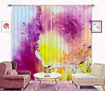 3D Purple Watercolor 2429 Skromova Marina Curtain Curtains Drapes