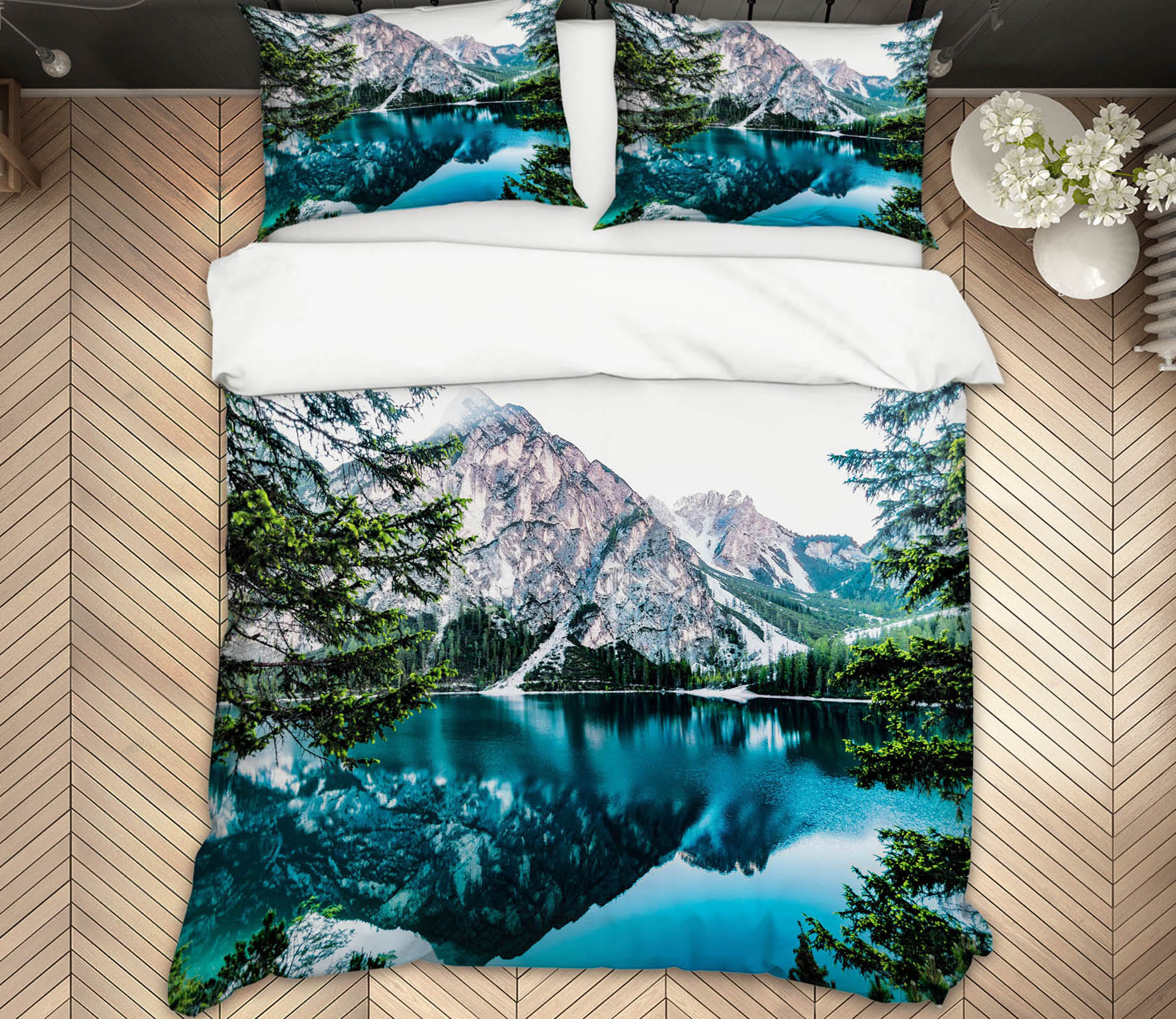 3D Landscape 60194 Bed Pillowcases Quilt