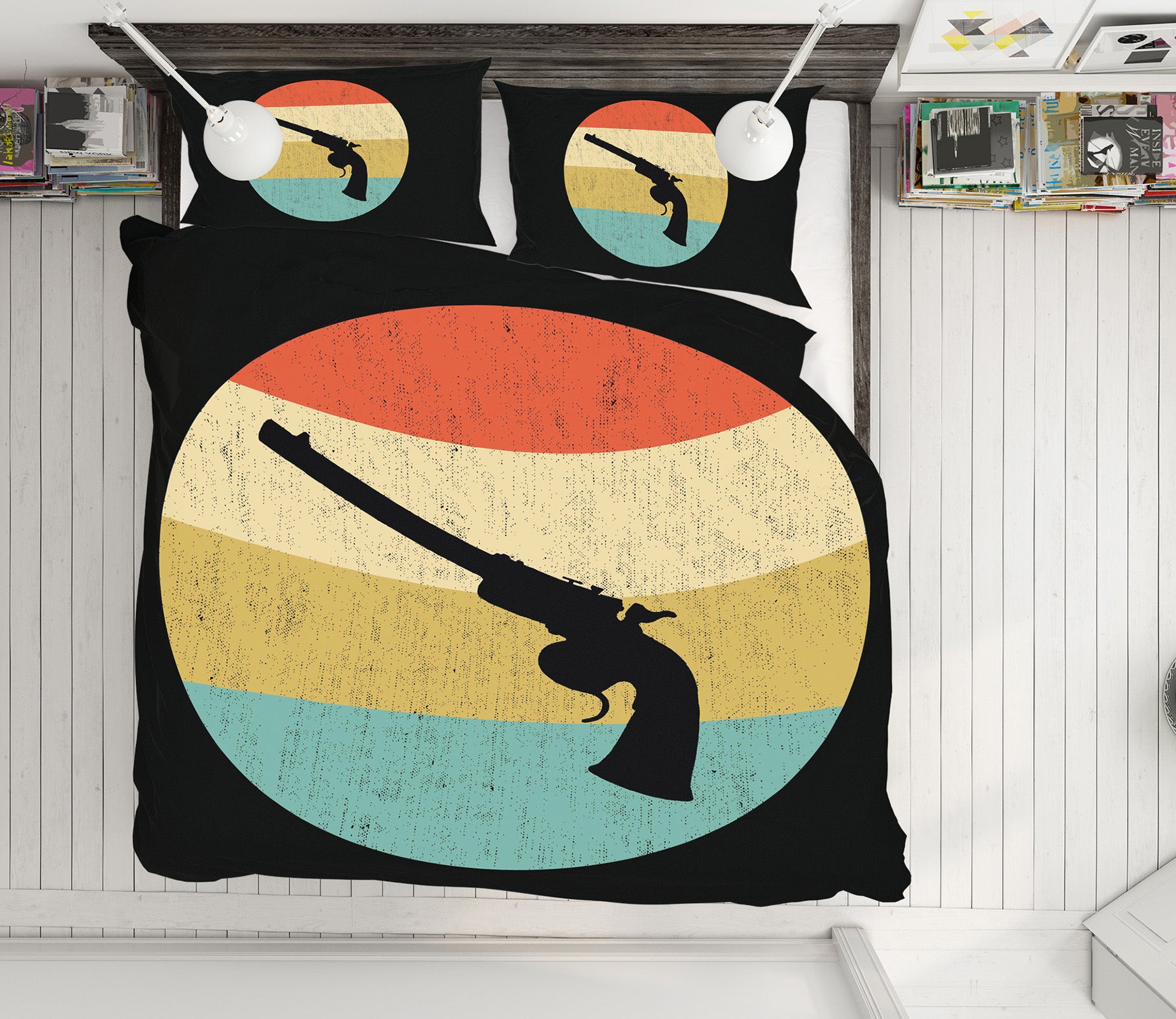 3D Rainbow Weapon 59075 Bed Pillowcases Quilt