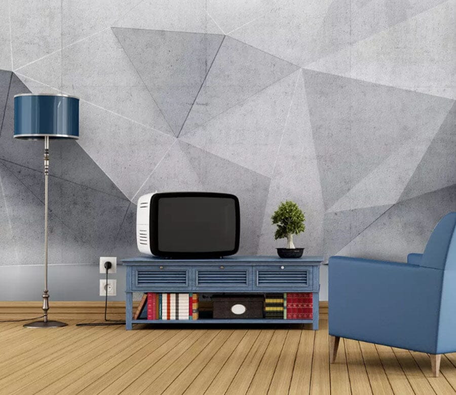3D Grey Geometry 2142 Wall Murals Wallpaper AJ Wallpaper 2 