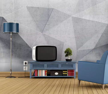 3D Grey Geometry 2142 Wall Murals Wallpaper AJ Wallpaper 2 