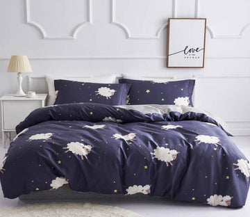 3D White Ink Dots 5032 Bed Pillowcases Quilt