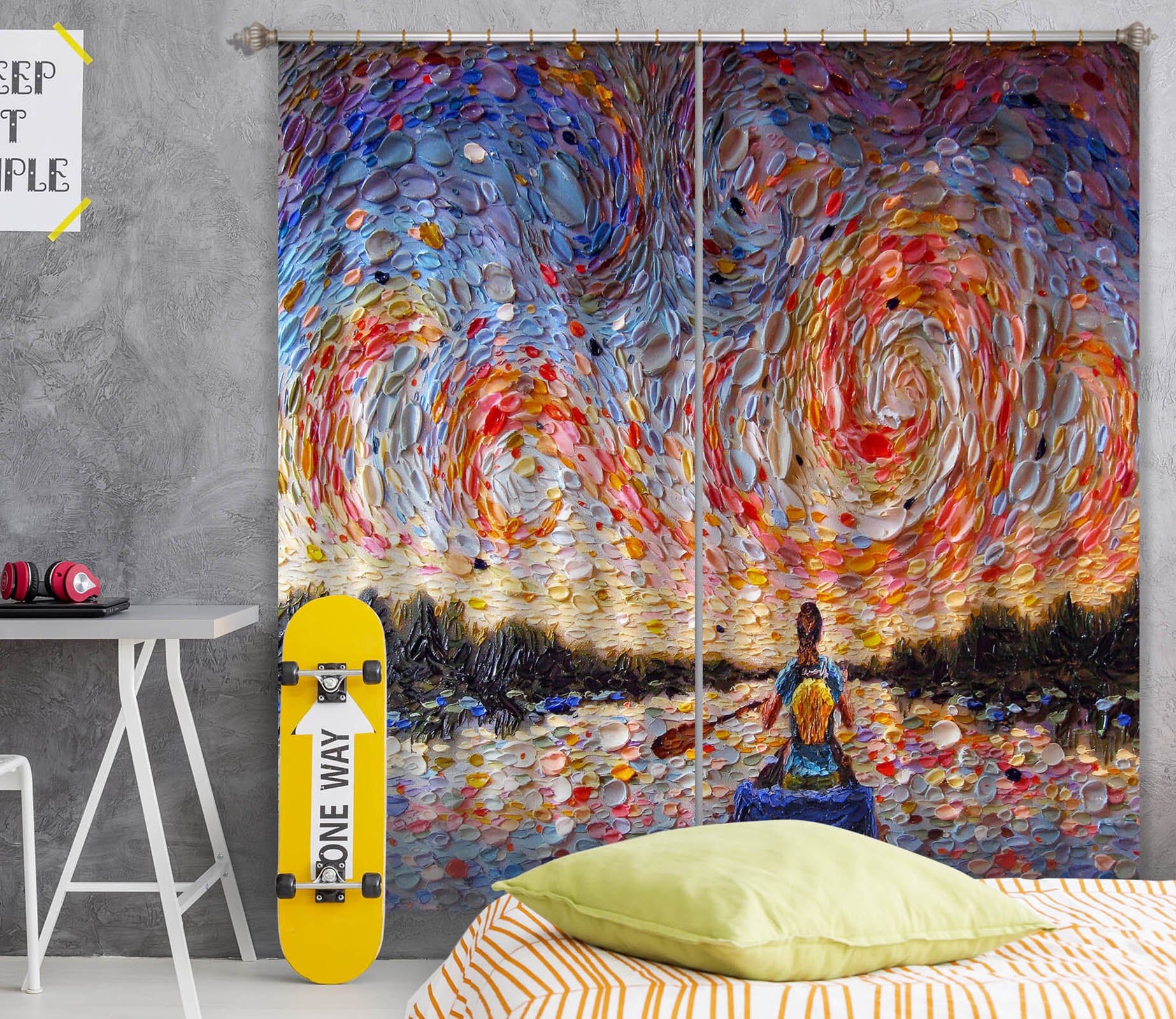 3D Colorful Shells 041 Dena Tollefson Curtain Curtains Drapes Curtains AJ Creativity Home 