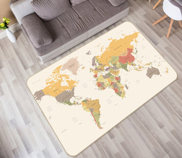 3D Map 36066 Non Slip Rug Mat