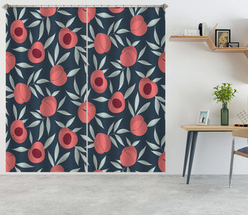 3D Red Flowers 11196 Kashmira Jayaprakash Curtain Curtains Drapes