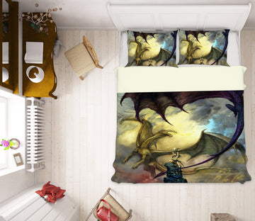 3D Flying Dragon Ball 7033 Ciruelo Bedding Bed Pillowcases Quilt