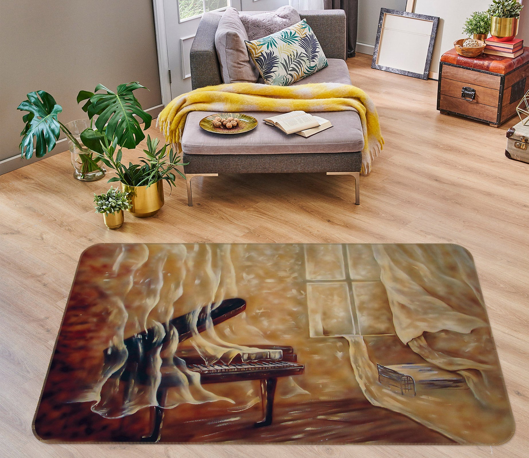 3D Piano 75161 Non Slip Rug Mat