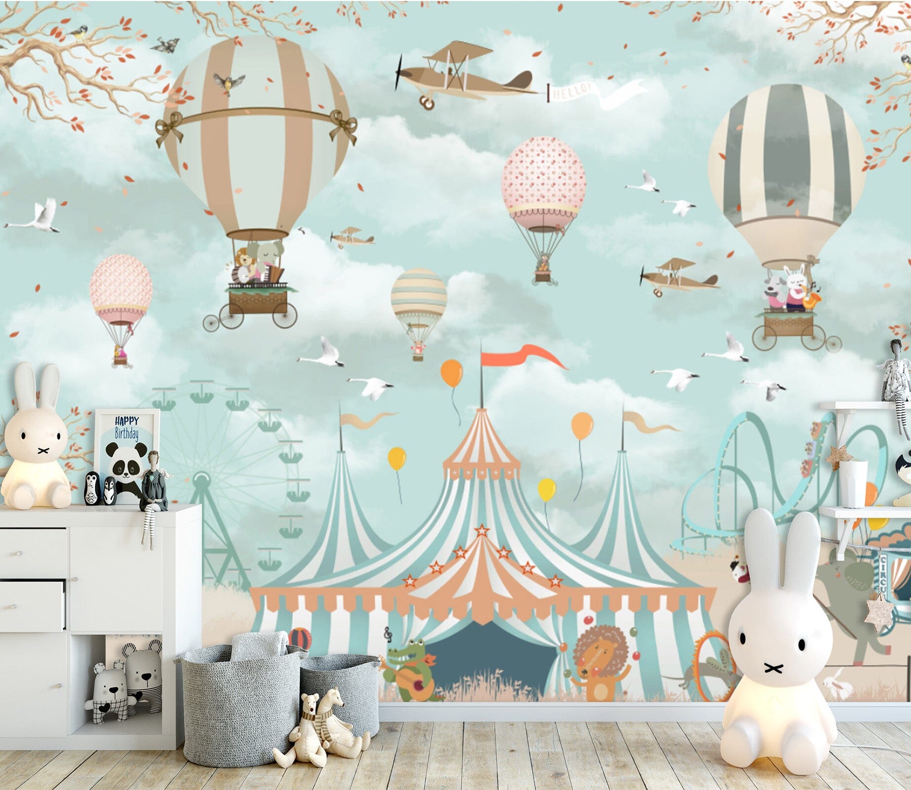 3D Balloon Take Off 1680 Wall Murals Wallpaper AJ Wallpaper 2 