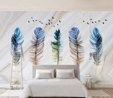3D Pattern Feather WC775 Wall Murals