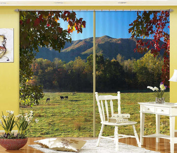 3D Prairie Horse 054 Kathy Barefield Curtain Curtains Drapes Curtains AJ Creativity Home 