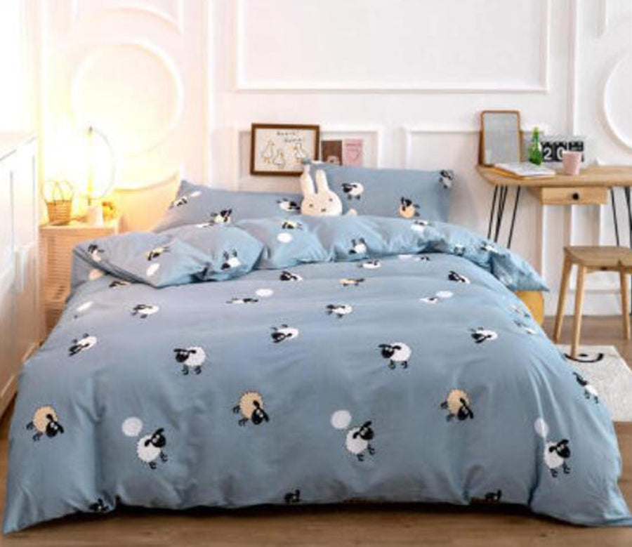 3D Sheep Pattern 50111 Bed Pillowcases Quilt
