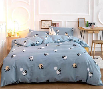 3D Sheep Pattern 50111 Bed Pillowcases Quilt