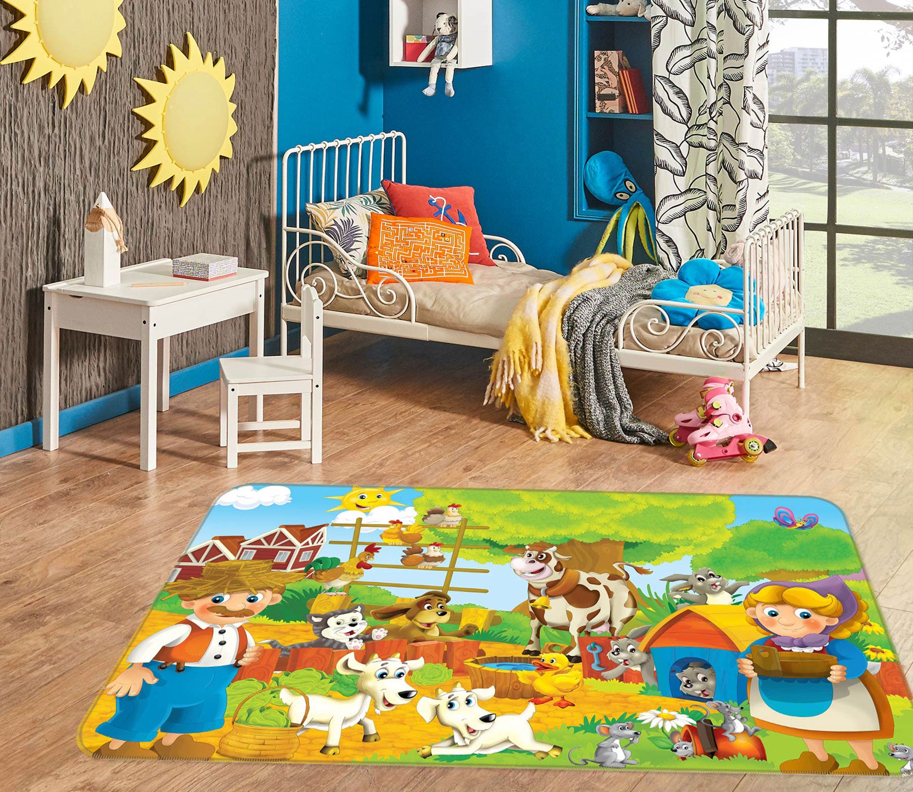 3D Farm Animals 76271 Non Slip Rug Mat