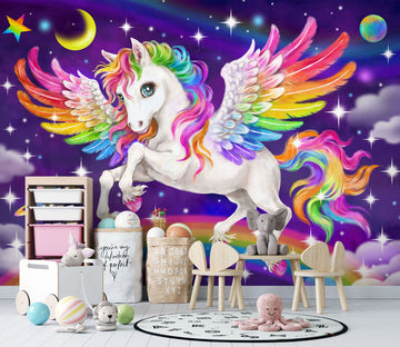 3D Unicorn Wings 5426 Kayomi Harai Wall Mural Wall Murals