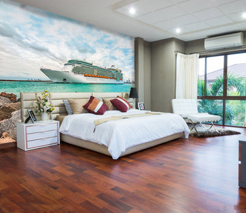 3D Cruise Ship Sea 243 Vehicle Wall Murals