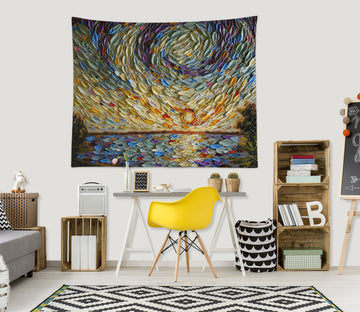 3D Lake Pattern Sky 11810 Dena Tollefson Tapestry Hanging Cloth Hang