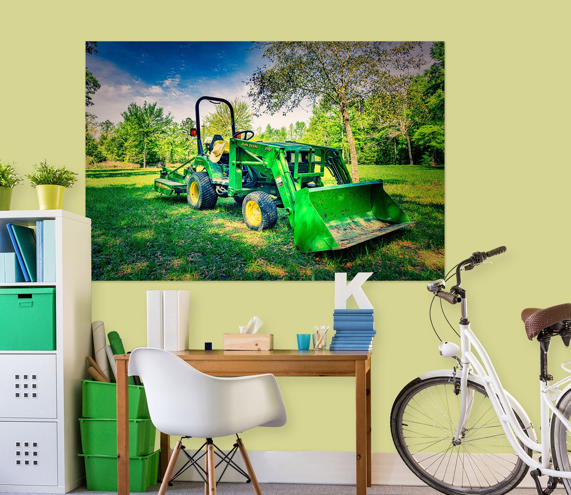 3D Lawn Tractor 4021 Beth Sheridan Wall Sticker
