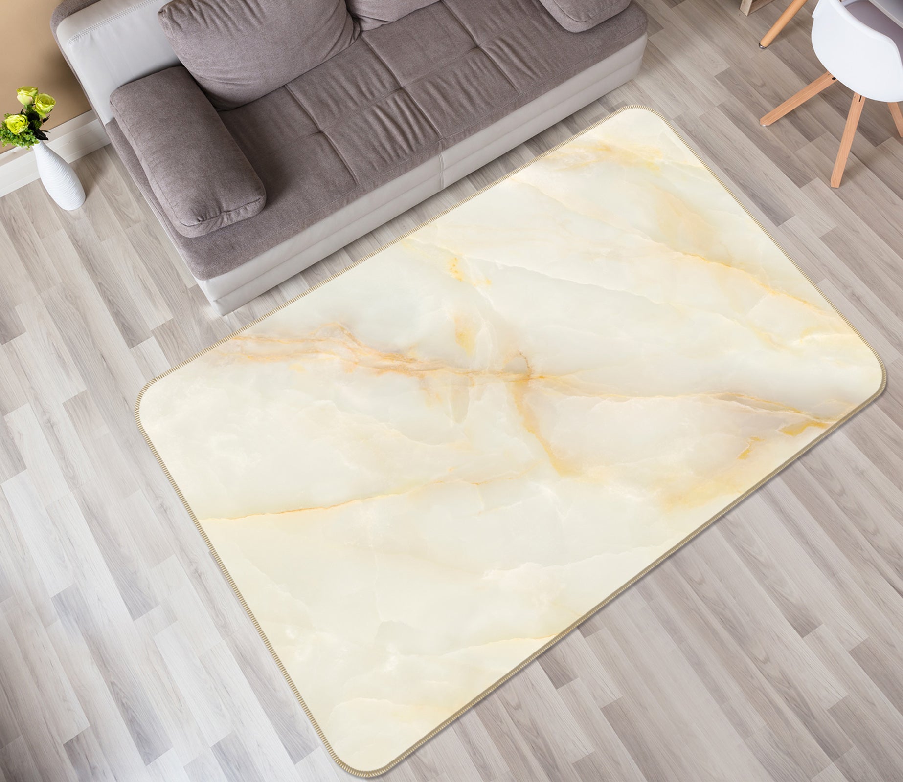 3D Marble 29128 Non Slip Rug Mat