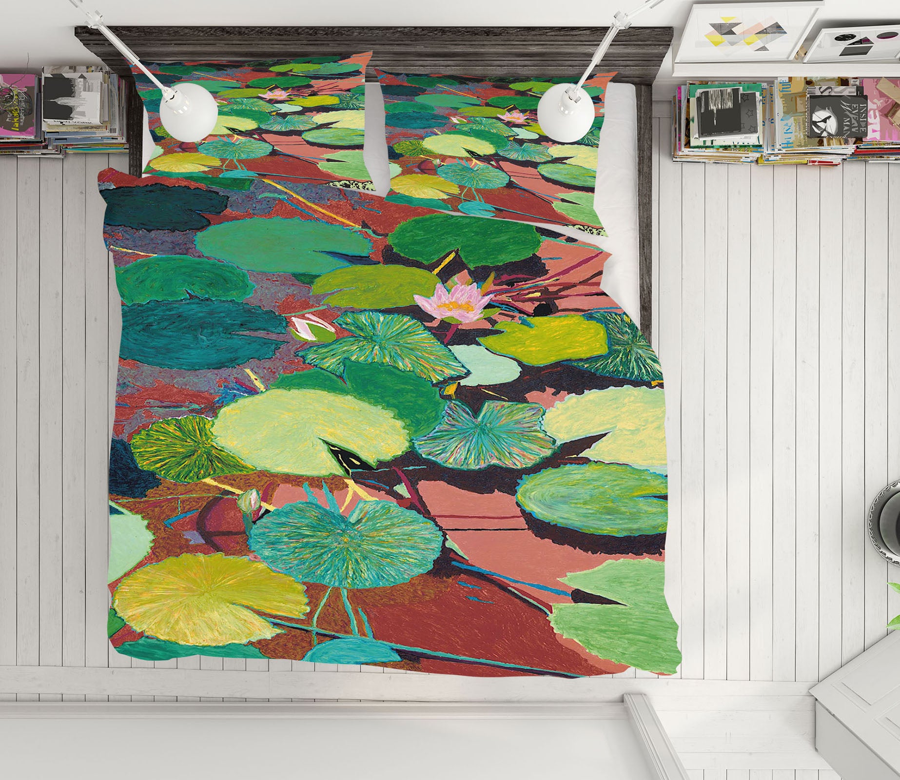 3D Green Pond 1168 Allan P. Friedlander Bedding Bed Pillowcases Quilt