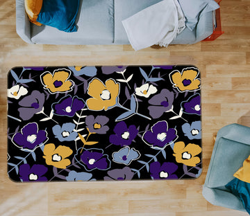 3D Flowers 31036 Non Slip Rug Mat