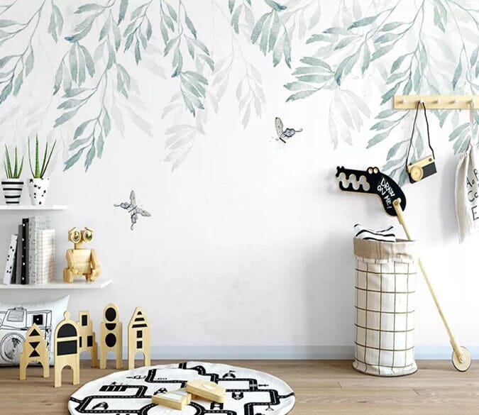 3D Leaf Bee 2147 Wall Murals Wallpaper AJ Wallpaper 2 