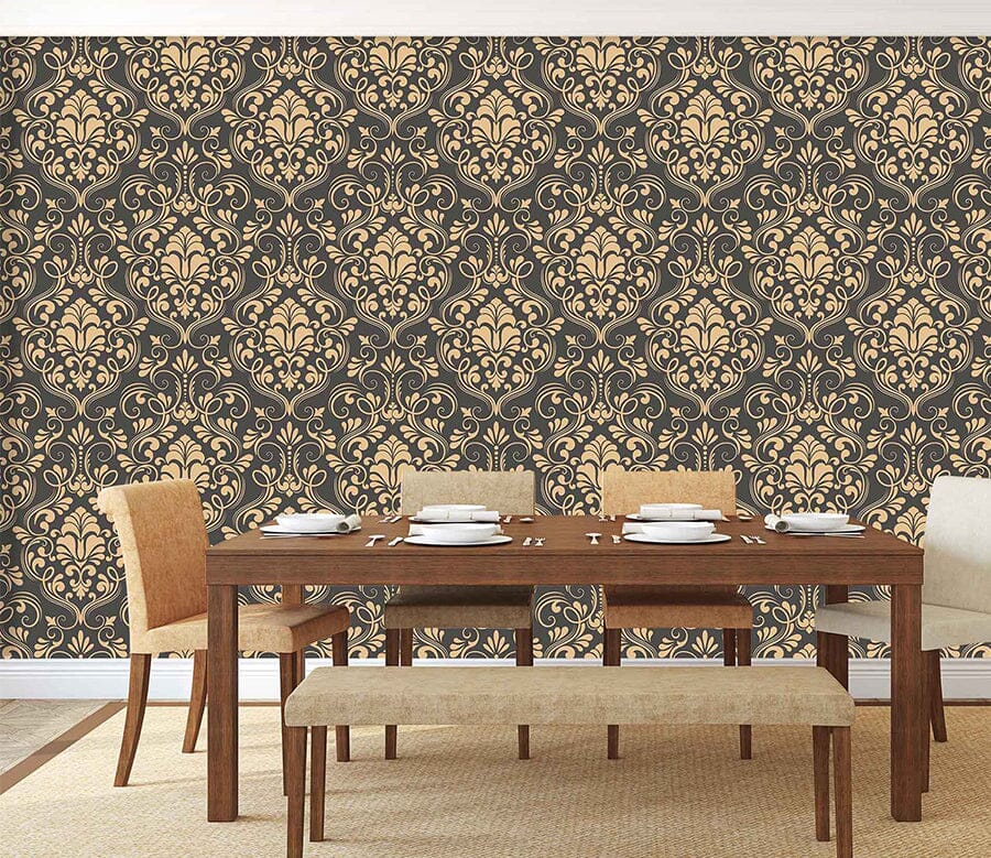 3D Gold Pattern 339 Wallpaper AJ Wallpaper 2 