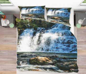 3D Waterfall 16160 Bed Pillowcases Quilt