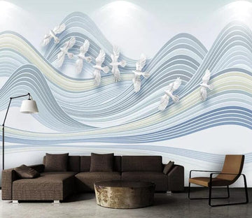 3D White Flying Bird 2106 Wall Murals Wallpaper AJ Wallpaper 2 