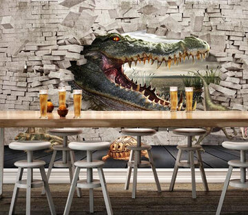 3D Fangs Dinosaur WC177 Wall Murals