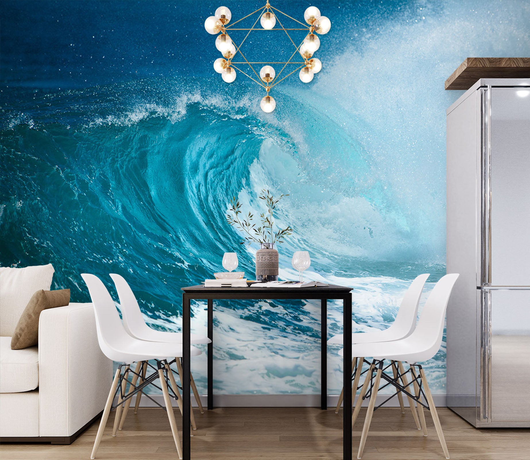 3D Waves 58129 Wall Murals