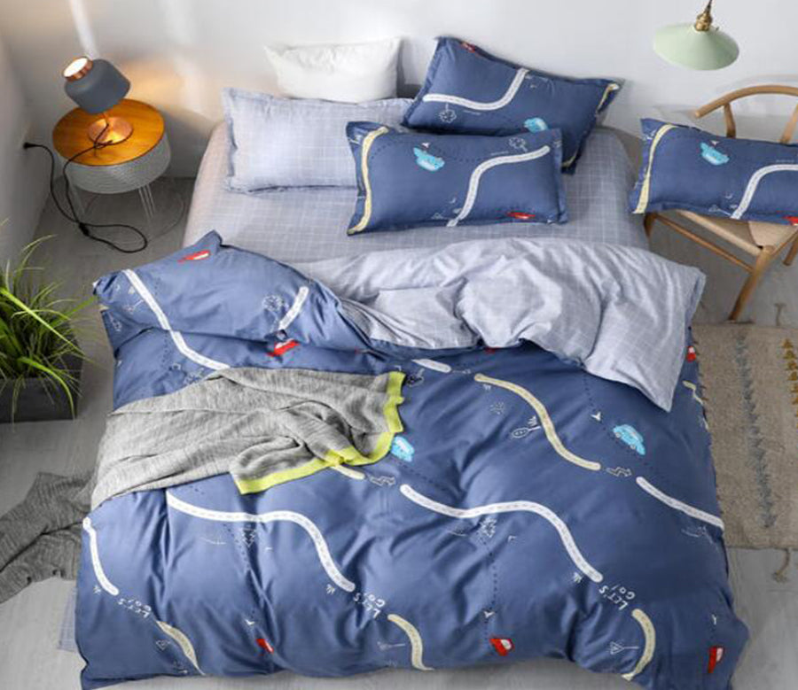 3D Curve 3197 Bed Pillowcases Quilt