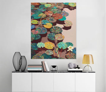 3D Lotus Pond 299 Allan P. Friedlander Wall Sticker Wallpaper AJ Wallpaper 2 